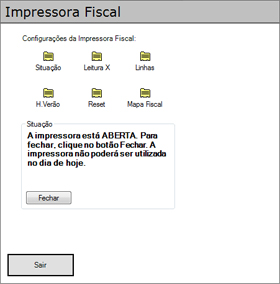 Configurando a Impressora Fiscal