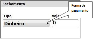 Tela Serviço PDV